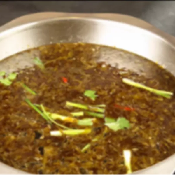 Caldo de fruta acida