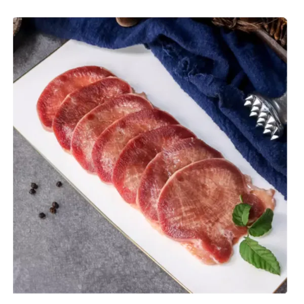 Lengua de vaca con chalote