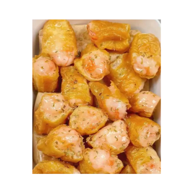 Churros chinos relleno gambas